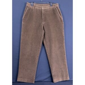 Vintage Jos. A. Bank Corduroy Pants Mens 34x30 Brown Chino 90s Preppy Ivy League
